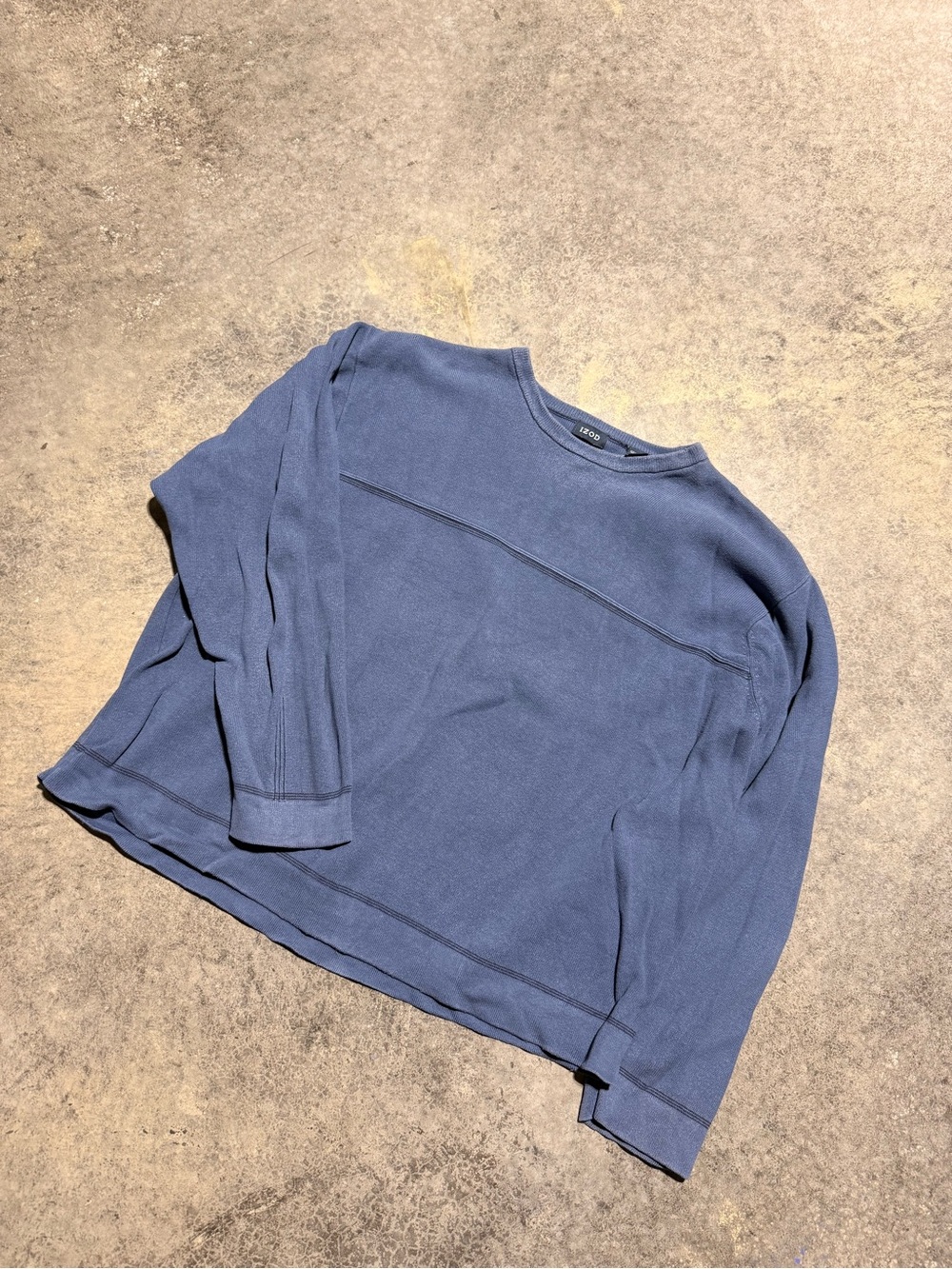 Izod vintage blue long sleeve shirt Size XXL Fits